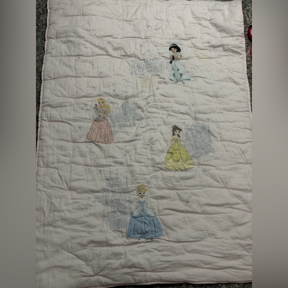 Pottery Barn Kids Disney Princess Quilt TODDLER